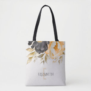 Moody Boho Blue en Beige Custom Canvas tas