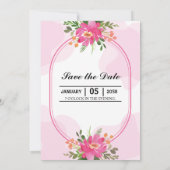 Moody boho chic trouwvector bouquet-kaart kaart (Achterkant)