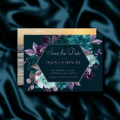 Moody Boho | Deep Blauwgroen en Paarse Garland Fot Save The Date