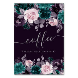 Moody Boho | Donkere aubergine Paarse en Blauwgroe Kaart