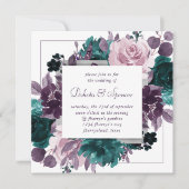 Moody Boho | Lijst van de Paars van de Eggplant Fl Kaart (Voorkant)