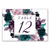 Moody Boho | Paars van gras, weidegrond, Lijst Kaart (Achterkant)