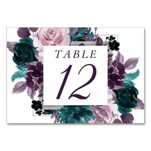 Moody Boho | Paars van gras, weidegrond, Lijst Kaart (Voorkant)