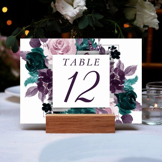 Moody Boho | Paars van gras, weidegrond, Lijst Kaart