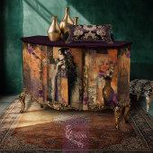 Moody Boho Vaas & Bloemen Patchwork Patchwork Patt Tissuepapier