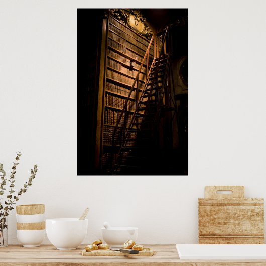 Moody Books Mirrored Poster (Keuken)