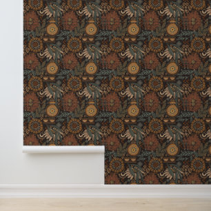 Moody Botanical Bloemmotief Behang