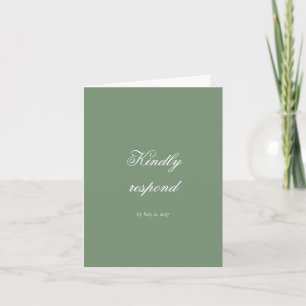 Moody Botanical RSVP / Antwoordkaart Bedankkaart