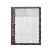 Moody Botanical Weekly Planner | Week in één oogop Notitieblok (Linkerzijde)