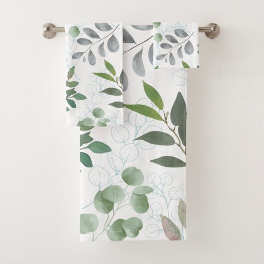 Moody Botanical Zachte Groene Eucalyptusblad Bad Handdoek (Insitu)