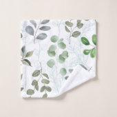 Moody Botanical Zachte Groene Eucalyptusblad Bad Handdoek (Wasdoekje)