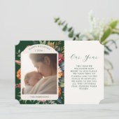 Moody Botanisch Jaar In Review Vakantie Kaart (Staand voorkant)