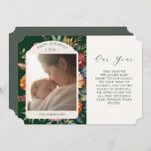 Moody Botanisch Jaar In Review Vakantie Kaart (Voorkant / Achterkant)