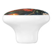  Moody Botanische Bloemen & Fruit Keramische Knop (Zijkant)