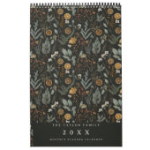 Moody Botanische Patroon Maandelijkse Planner Kalender (Hoes)