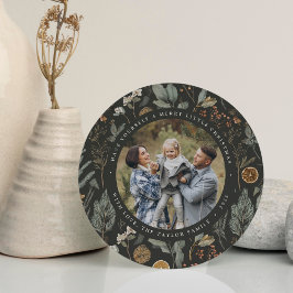 Moody Botanische Ronde Vakantie Fotokaart Feestdagenkaart