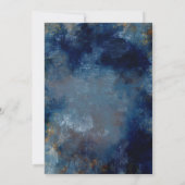 Moody Bouquet botanical bruiloft Uitnodiging (Achterkant)