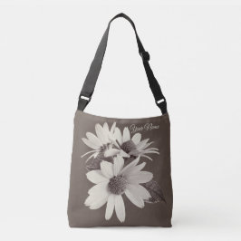 Moody Brown Daisy in warme mocha tonen Crossbody Tas