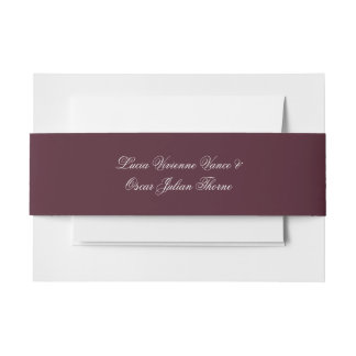 Moody Burgundy Dutch Floral Wedding Invitation Uitnodigingen Wikkel