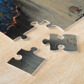 Moody Butterfly op Distressed Wall Legpuzzel (Zijkant)