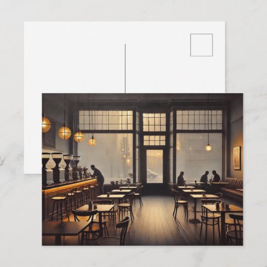 Moody Cafe in het San Francisco Mok Briefkaart (Voorkant / Achterkant)