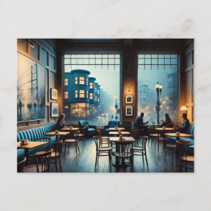 Moody Cafe in het San Francisco Mok Briefkaart
