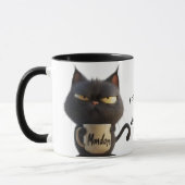 Moody Cat Coffee Mok - Purrfect voor Grumpy Sips (Links)