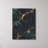 Moody Celestial — Donkere Academics & Kintsugi Sui Canvas Afdruk (Voorkant)