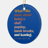 Moody chef Boho  grappig Keramisch Ornament (Links)