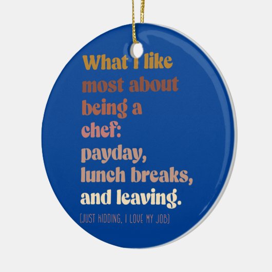 Moody chef Boho  grappig Keramisch Ornament (Links)