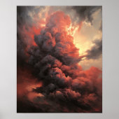 Moody Clouds Art Print Poster (Voorkant)