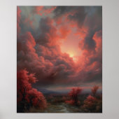 Moody Clouds Art Print Poster (Voorkant)
