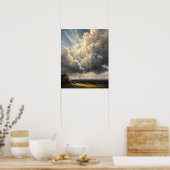 Moody Clouds Art Print Poster (Keuken)
