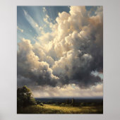 Moody Clouds Art Print Poster (Voorkant)