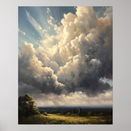 Moody Clouds Art Print Poster