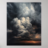 Moody Clouds Art Print Poster (Voorkant)