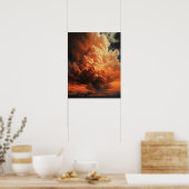 Moody Clouds Art Print Poster (Keuken)