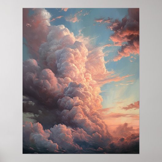 Moody Clouds Art Print Poster (Voorkant)