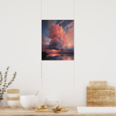 Moody Clouds Art Print Poster (Keuken)