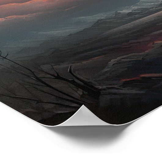 Moody Clouds Art Print Poster (Hoek)