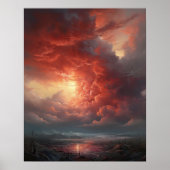 Moody Clouds Art Print Poster (Voorkant)