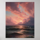 Moody Clouds Art Print Poster (Voorkant)
