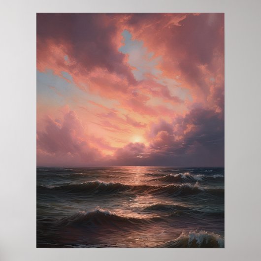Moody Clouds Art Print Poster (Voorkant)