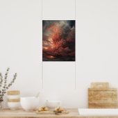 Moody Clouds Art Print Poster (Keuken)