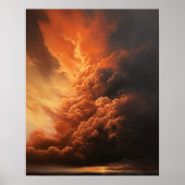 Moody Clouds Art Print Poster (Voorkant)
