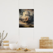Moody Clouds Art Print Poster (Keuken)