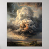Moody Clouds Art Print Poster (Voorkant)