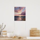 Moody Clouds Art Print Poster (Keuken)