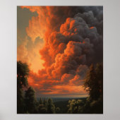 Moody Clouds Art Print Poster (Voorkant)