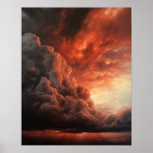 Moody Clouds Art Print Poster (Voorkant)